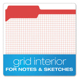 Double-ply Reinforced Top Tab Colored File Folders, 1-3-cut Tabs, Letter Size, Red, 100-box