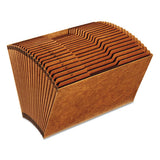 Heavy-duty Expanding File, 21 Sections, 1-3-cut Tab, Legal Size, Redrope