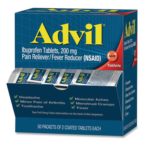 Ibuprofen Tablets, Two-packs, 50 Packs-box