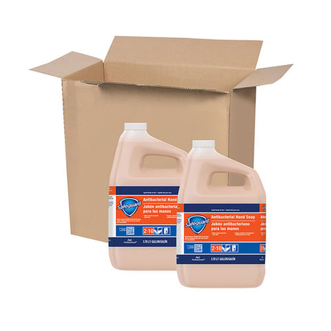 Antibacterial Liquid Hand Soap, Light Scent, 1 Gal Bottle, 2-carton