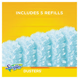 Dusters Starter Kit, Dust Lock Fiber, 6" Handle, Blue-yellow, 6-carton