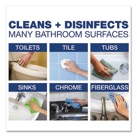 Disinfecting-sanitizing Bathroom Cleaner, 32 Oz Trigger Spray Bottle, 8-carton