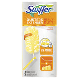 Heavy Duty Dusters, Plastic Handle Extends To 3 Ft, 1 Handle And 3 Dusters-kit, 6 Kits-carton