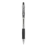 Easytouch Retractable Ballpoint Pen, Medium 1mm, Black Ink, Clear Barrel, Dozen