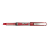 Precise V5 Stick Roller Ball Pen, Extra-fine 0.5mm, Red Ink-barrel, Dozen