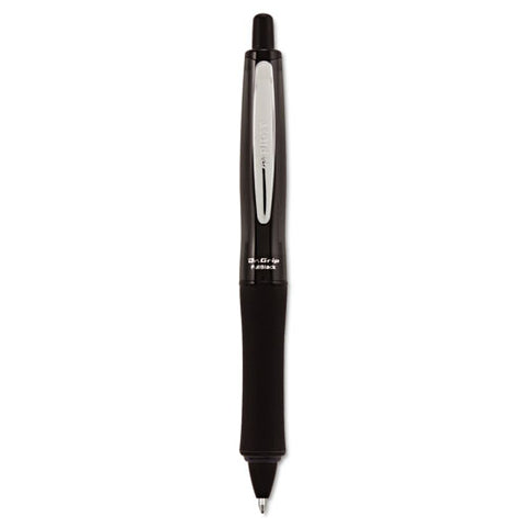 Dr. Grip Fullblack Retractable Ballpoint Pen, 1mm, Black Ink-barrel