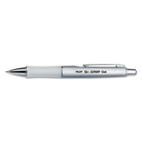 Dr. Grip Limited Retractable Gel Pen, Fine 0.7mm, Black Ink, Platinum Barrel