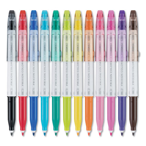 Frixion Colors Erasable Stick Marker Pen, 2.5 Mm, Assorted Ink-barrel, 12-set