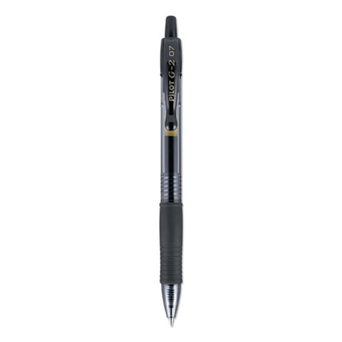 G2 Premium Retractable Gel Pen, Fine 0.7 Mm, Black Ink-barrel, 36-pack