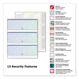 Premier Prismatic Check, 13 Features, 8.5 X 11, Blue-green Prismatic, 500-ream