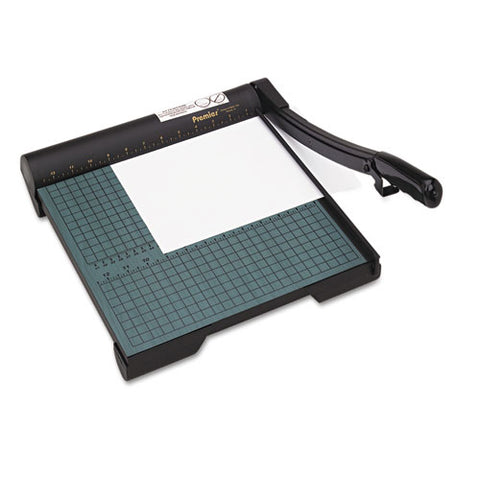 The Original Green Paper Trimmer, 20 Sheets, Wood Base, 12 1-2"x 12"