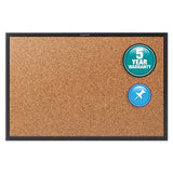 Classic Series Cork Bulletin Board, 36x24, Black Aluminum Frame