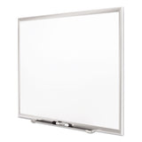 Classic Series Porcelain Magnetic Board, 36 X 24, White, Silver Aluminum Frame