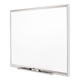 Classic Series Porcelain Magnetic Board, 48 X 36, White, Silver Alum. Frame