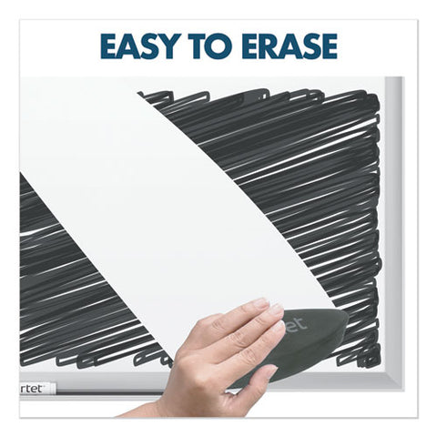 Classic Series Porcelain Magnetic Board, 96 X 48, White, Silver Aluminum Frame