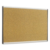Arc Frame Cork Cubicle Board, 18 X 30, Tan, Aluminum Frame