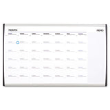 Magnetic Dry-erase Calendar, 18 X 30, White Surface, Silver Aluminum Frame