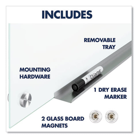 Brilliance Glass Dry-erase Boards, 48 X 36, White Surface
