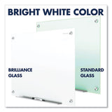 Brilliance Glass Dry-erase Boards, 96 X 48, White Surface