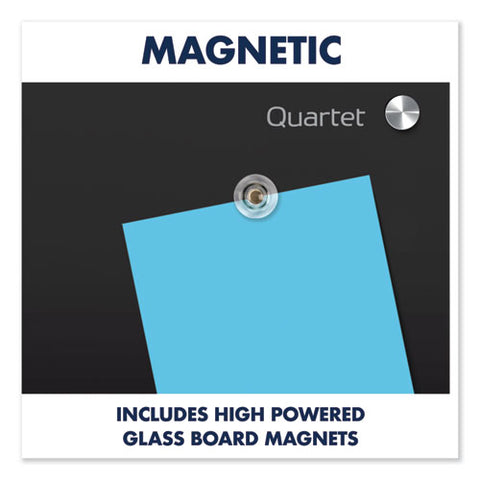 Infinity Magnetic Glass Marker Board, 36 X 24, Black