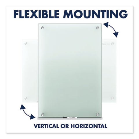 Infinity Glass Marker Board, Frosted, 48 X 36