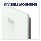 Element Framed Magnetic Glass Dry-erase Boards, 74" X 42", Aluminum Frame