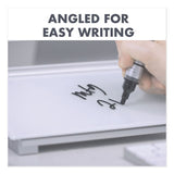 Glass Dry Erase Desktop Computer Pad, 18 X 6, White