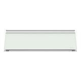 Glass Dry Erase Desktop Computer Pad, 18 X 6, White