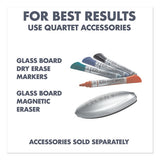 Glass Dry Erase Desktop Computer Pad, 18 X 6, White