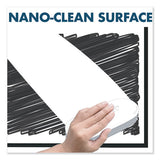 Fusion Nano-clean Magnetic Whiteboard, 48 X 36, Black Frame
