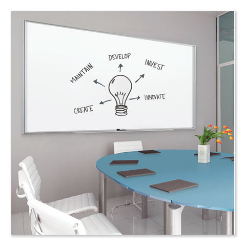 Fusion Nano-clean Magnetic Whiteboard, 96 X 48, Silver Frame