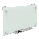Infinity Magnetic Glass Dry Erase Cubicle Board, 18 X 30, White