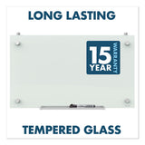 Infinity Magnetic Glass Dry Erase Cubicle Board, 18 X 30, White