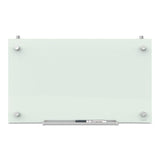 Infinity Magnetic Glass Dry Erase Cubicle Board, 18 X 30, White