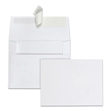 Greeting Card-invitation Envelope, A-2, Square Flap, Redi-strip Closure, 4.38 X 5.75, White, 100-box