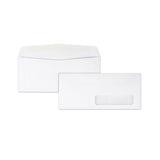 Window Envelope, #10, Commercial Flap, Gummed Closure, 4.13 X 9.5, White, 500-box