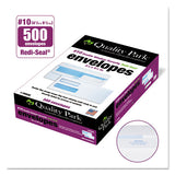 Double Window Redi-seal Security-tinted Envelope, #10, Commercial Flap, Redi-seal Closure, 4.13 X 9.5, White, 500-box