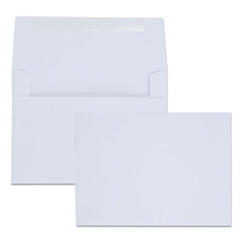Greeting Card-invitation Envelope, A-6, Square Flap, Gummed Closure, 4.75 X 6.5, White, 100-box