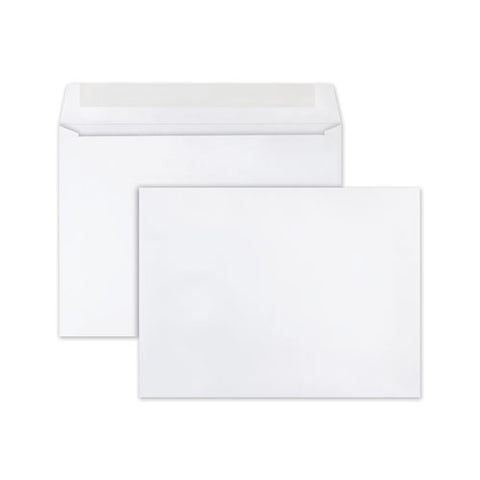 Open-side Booklet Envelope, #10 1-2, Cheese Blade Flap, Gummed Closure, 9 X 12, White, 250-box