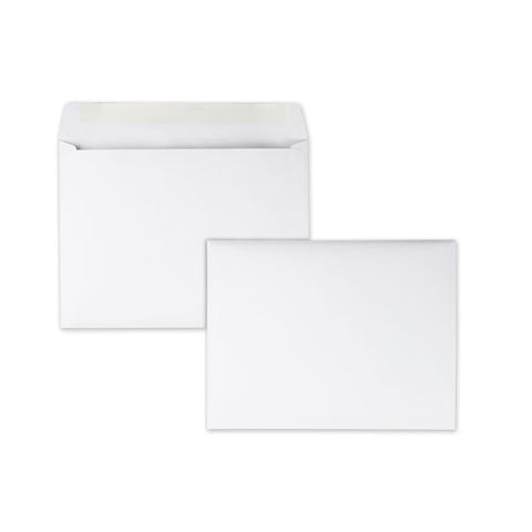 Open-side Booklet Envelope, #10 1-2, Hub Flap, Gummed Closure, 9 X 12, White, 100-box