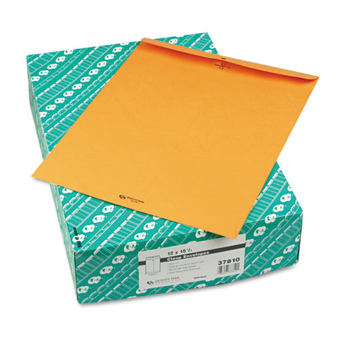 Clasp Envelope, #15 1-2, Square Flap, Clasp-gummed Closure, 12 X 15.5, Brown Kraft, 100-box