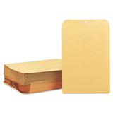 Clasp Envelope, #90, Square Flap, Clasp-gummed Closure, 9 X 12, Brown Kraft, 100-box