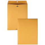 Clasp Envelope, #97, Square Flap, Clasp-gummed Closure, 10 X 13, Brown Kraft, 100-box