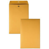 Clasp Envelope, #98, Square Flap, Clasp-gummed Closure, 10 X 15, Brown Kraft, 100-box