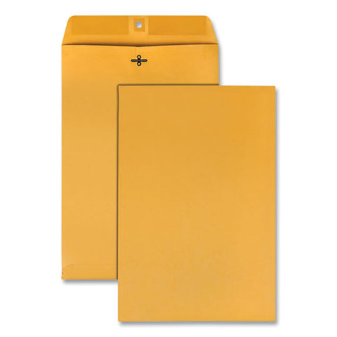 Clasp Envelope, #98, Square Flap, Clasp-gummed Closure, 10 X 15, Brown Kraft, 100-box