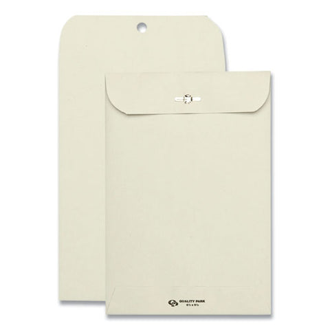 Clasp Envelope, #63, Square Flap, Clasp-gummed Closure, 6.5 X 9.5, Executive Gray, 100-box