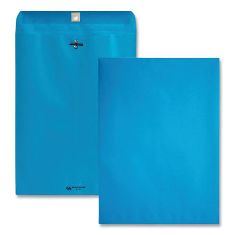 Clasp Envelope, #90, Square Flap, Clasp-gummed Closure, 9 X 12, Blue, 10-pack