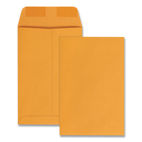 Catalog Envelope, #1, Square Flap, Gummed Closure, 6 X 9, Brown Kraft, 100-box