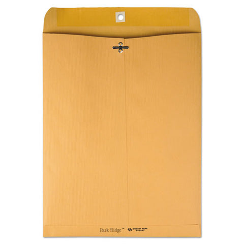Park Ridge Kraft Clasp Envelope, #97, Squar Flap, Clasp-gummed Closure, 10 X 13, Brown Kraft, 100-box