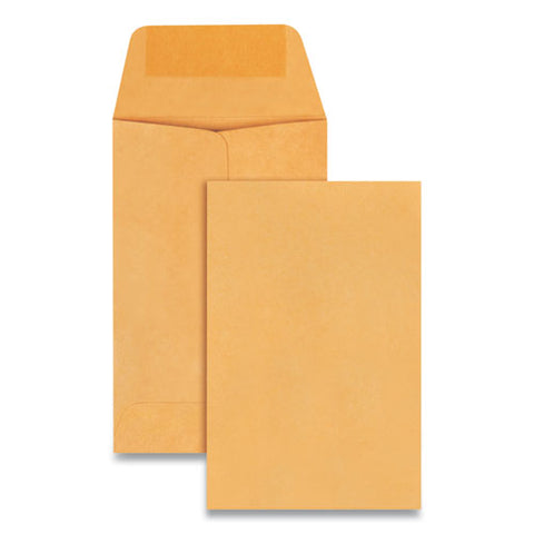 Kraft Coin And Small Parts Envelope, #1, Square Flap, Gummed Closure, 2.25 X 3.5, Brown Kraft, 500-box